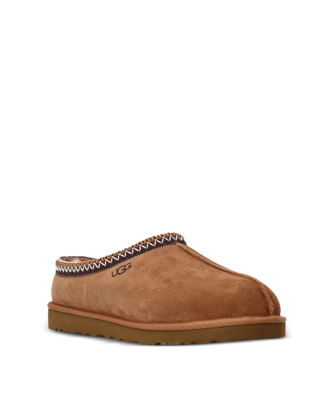 UGG AUSTRALIA Бежевые замшевые шлепанцы, фото 2