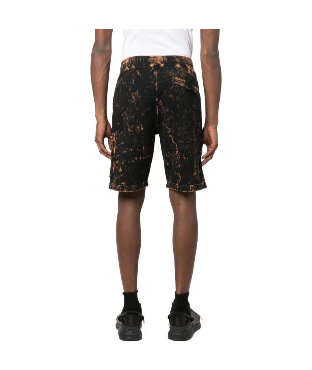 STONE ISLAND Черные шорты, фото 4