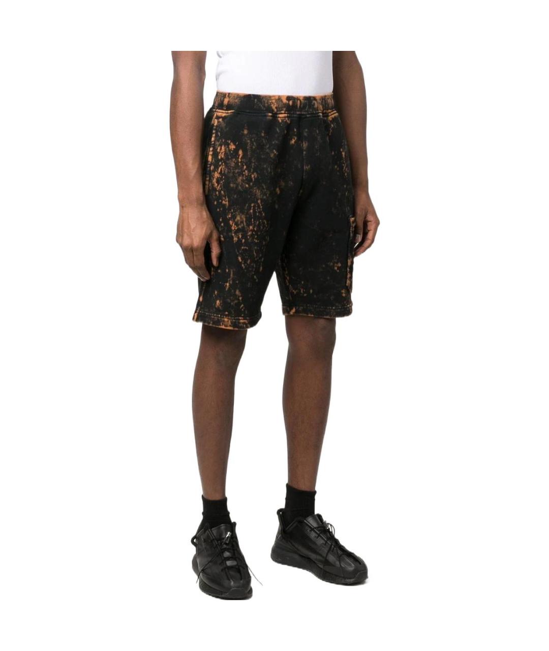 STONE ISLAND Черные шорты, фото 3