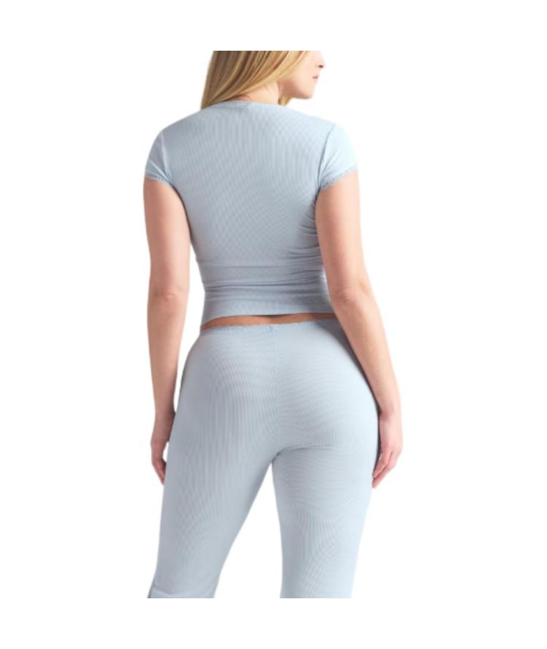 SKIMS Голубая футболка, фото 5