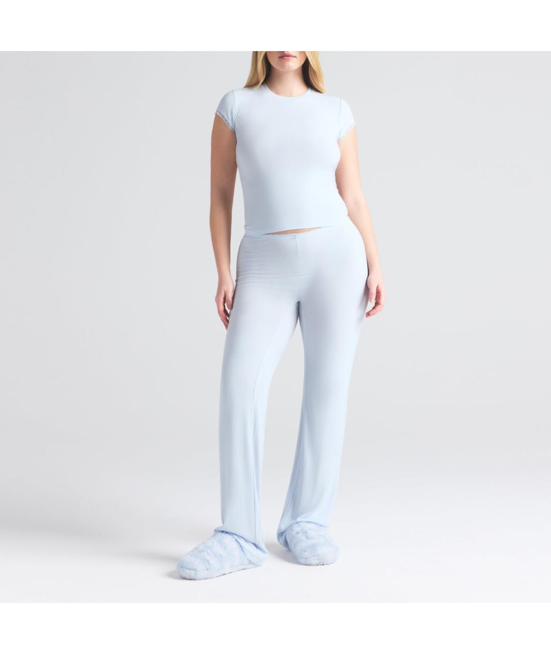 SKIMS Голубая футболка, фото 2