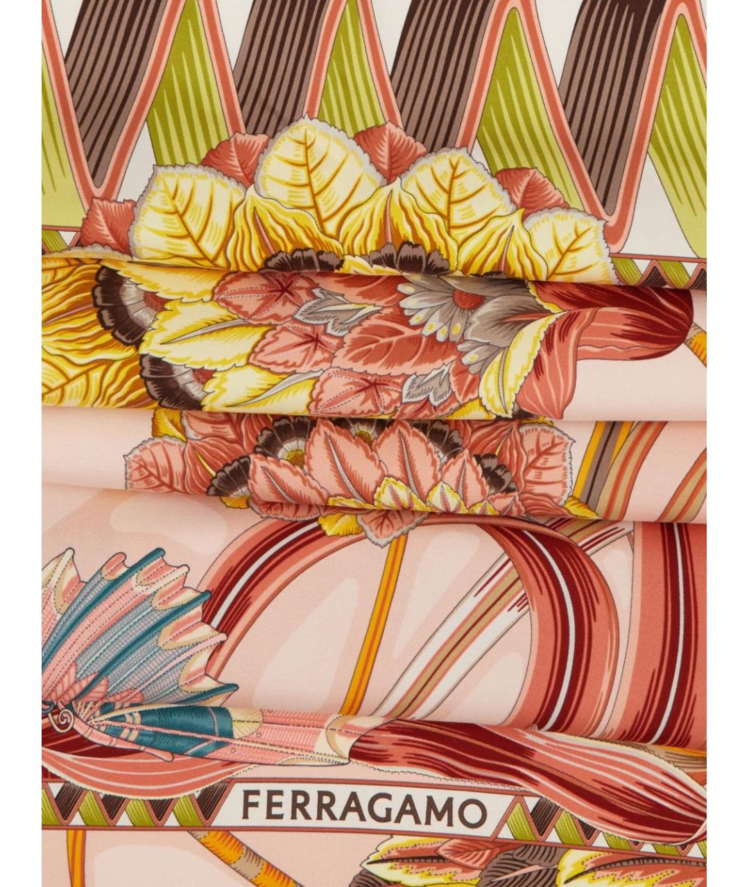 FERRAGAMO Мульти шелковый шарф, фото 2