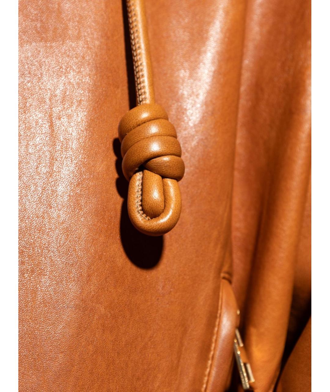 LOEWE Коричневая кожаная куртка, фото 5