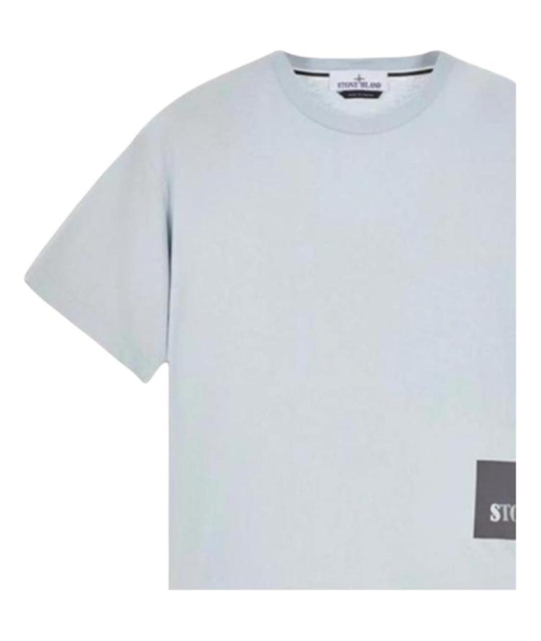 STONE ISLAND Синяя футболка, фото 3
