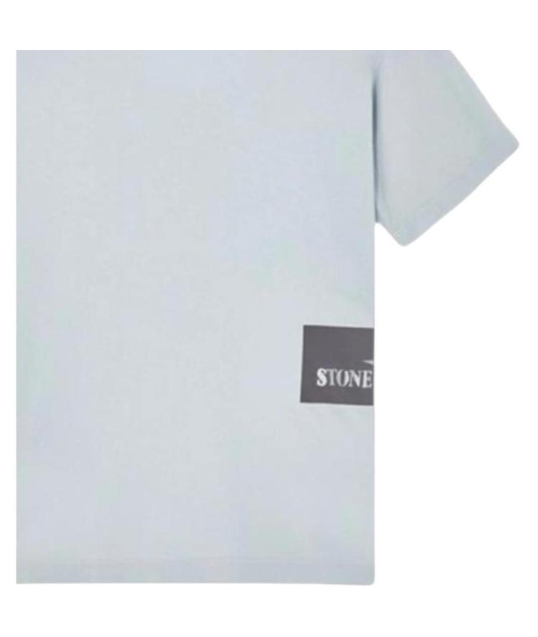 STONE ISLAND Синяя футболка, фото 4