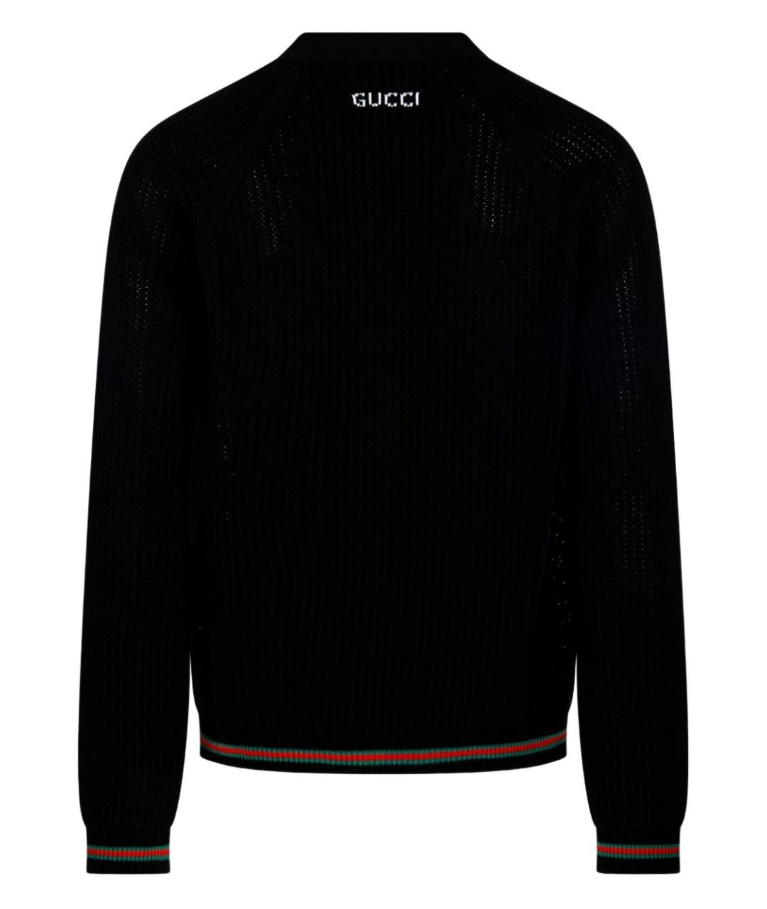 GUCCI Черный хлопковый кардиган, фото 2