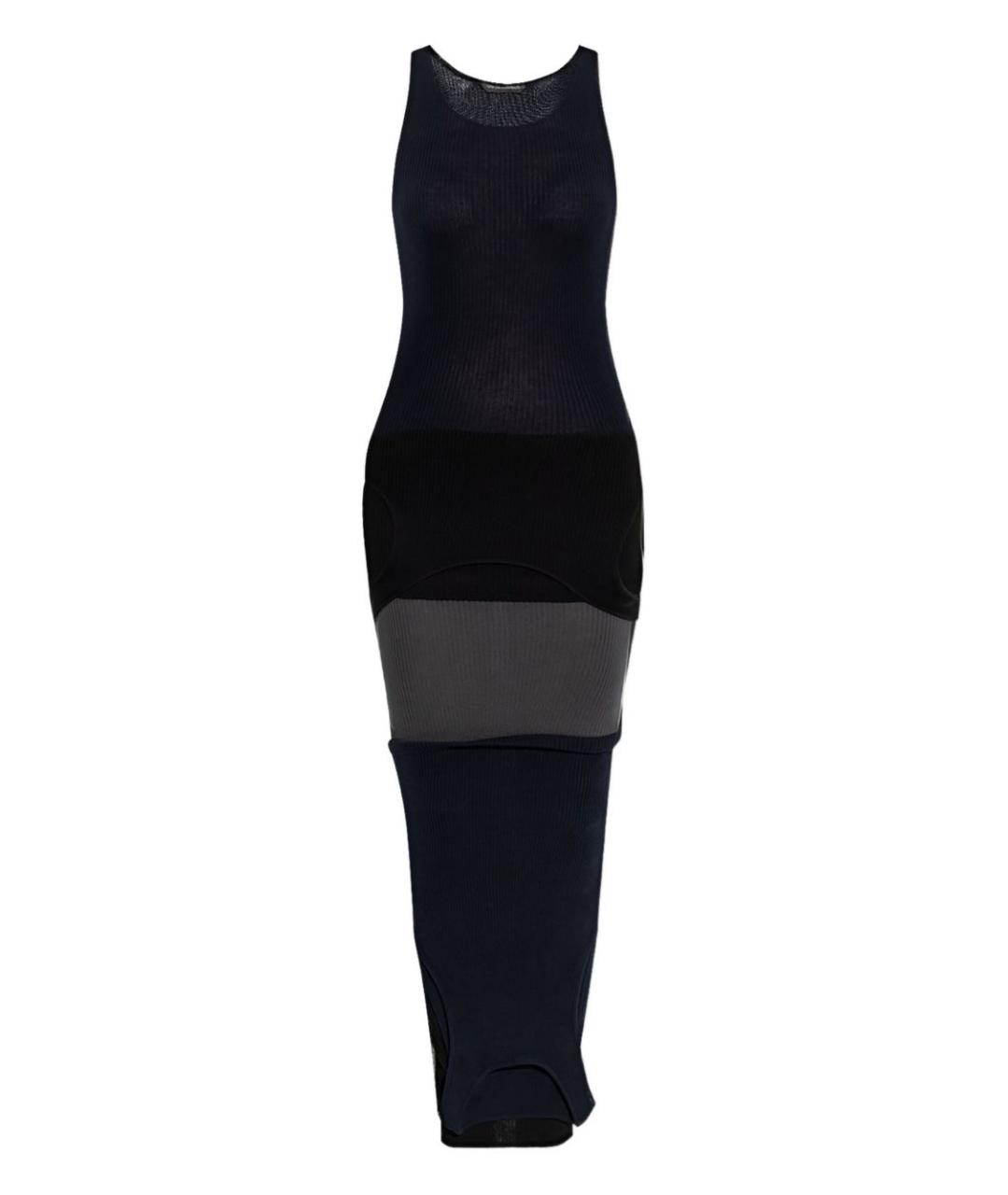 BALENCIAGA Черное хлопковое повседневное платье, фото 1