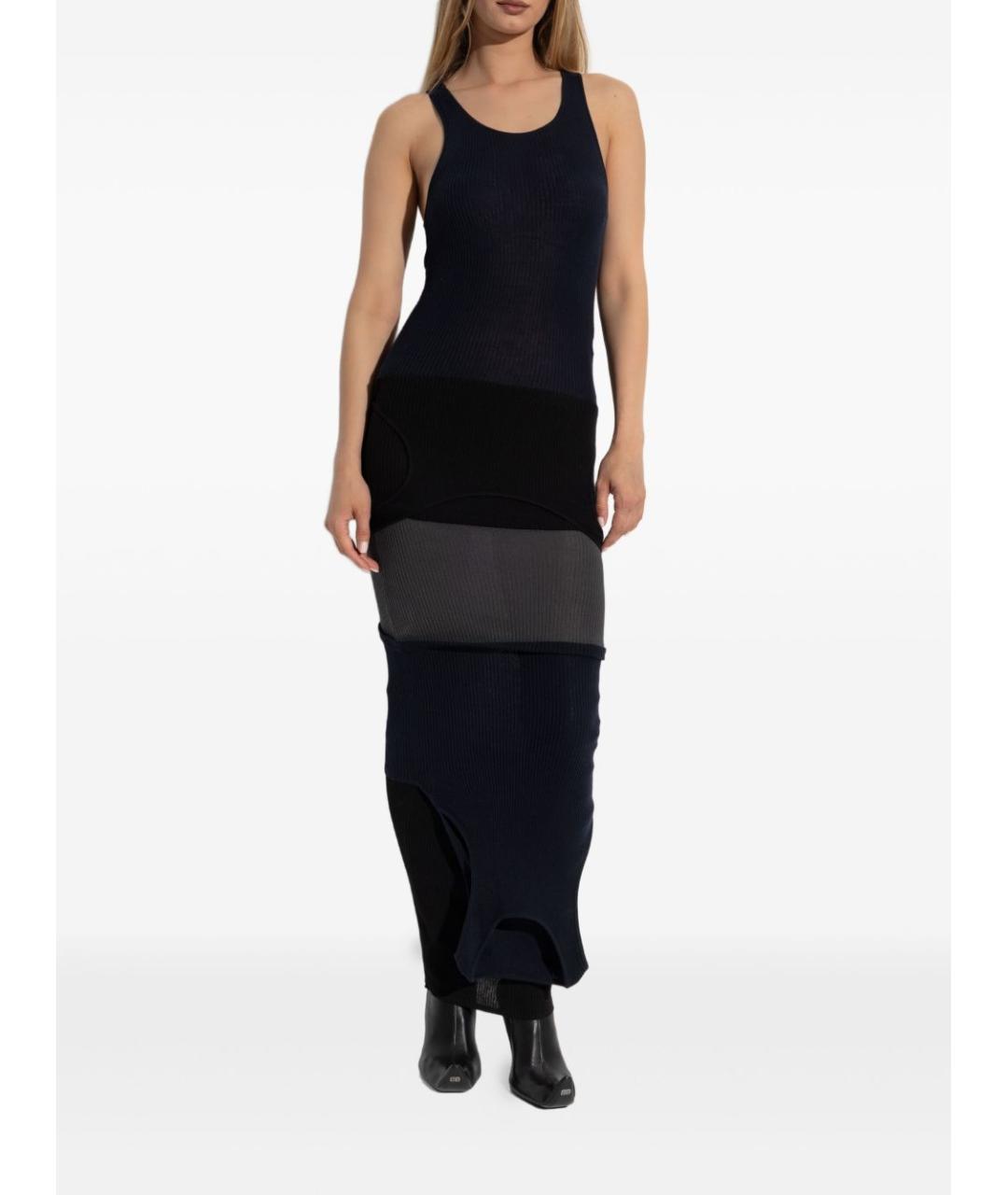 BALENCIAGA Черное хлопковое повседневное платье, фото 3