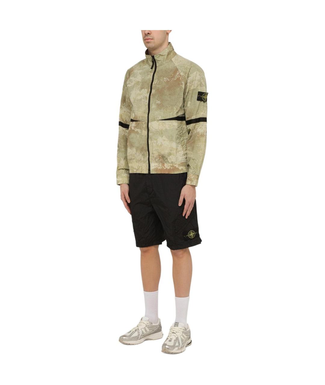 STONE ISLAND Черные шорты, фото 3