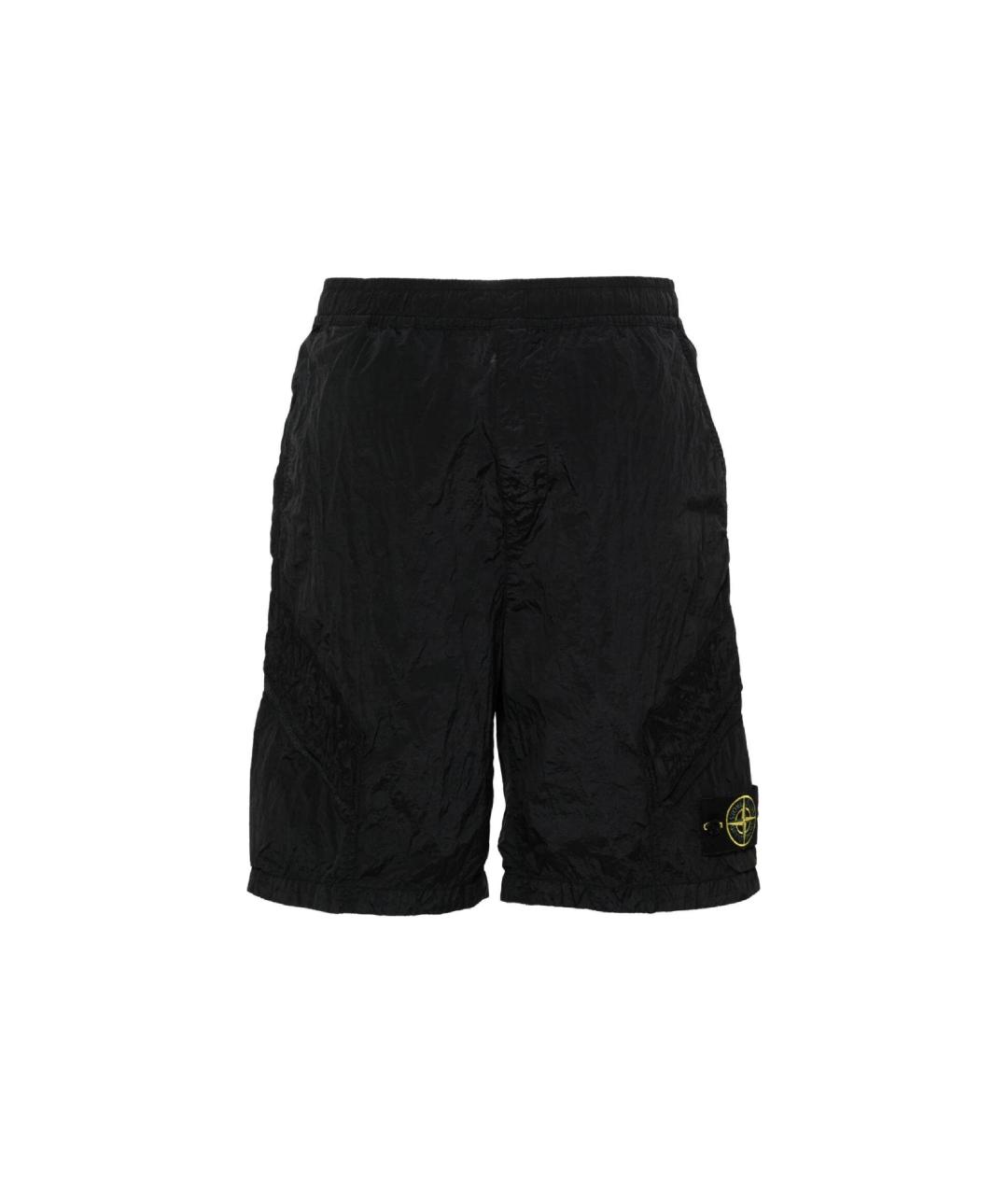 STONE ISLAND Черные шорты, фото 1