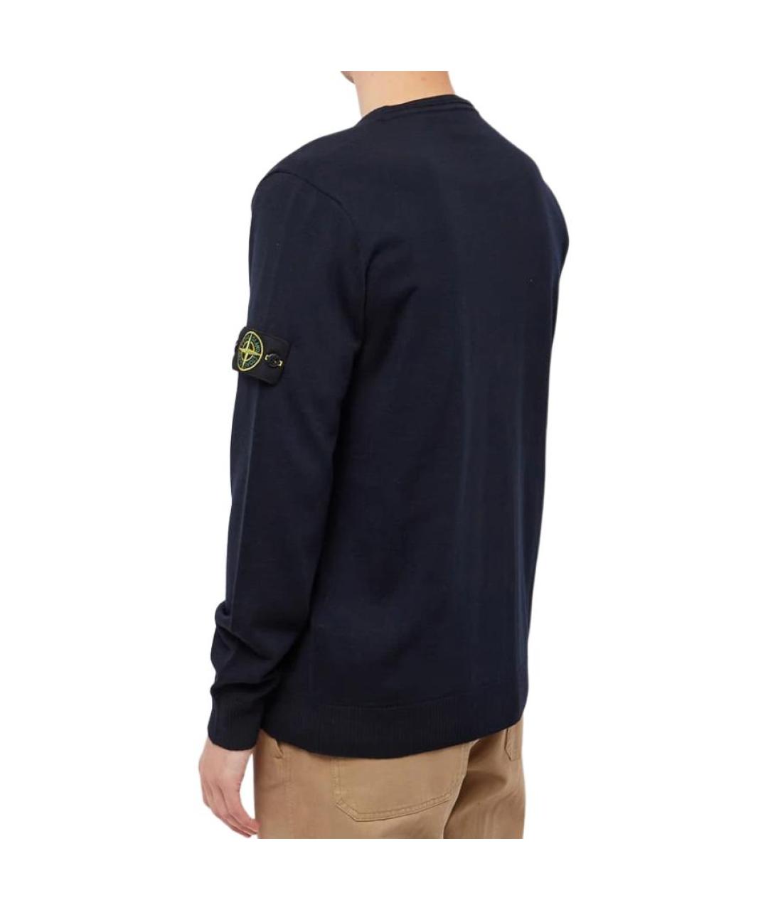 STONE ISLAND Темно-синий кардиган, фото 4