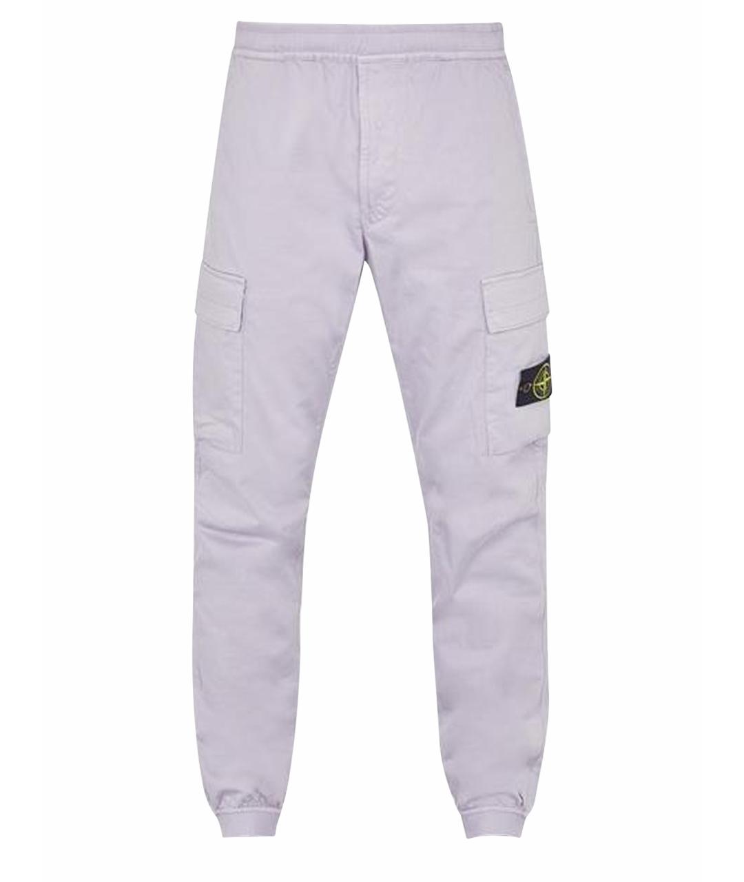 STONE ISLAND Фиолетовые повседневные брюки, фото 1