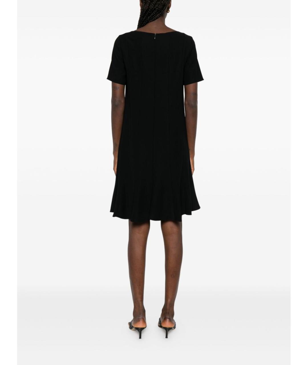 EMPORIO ARMANI Черное полиэстеровое платье, фото 4