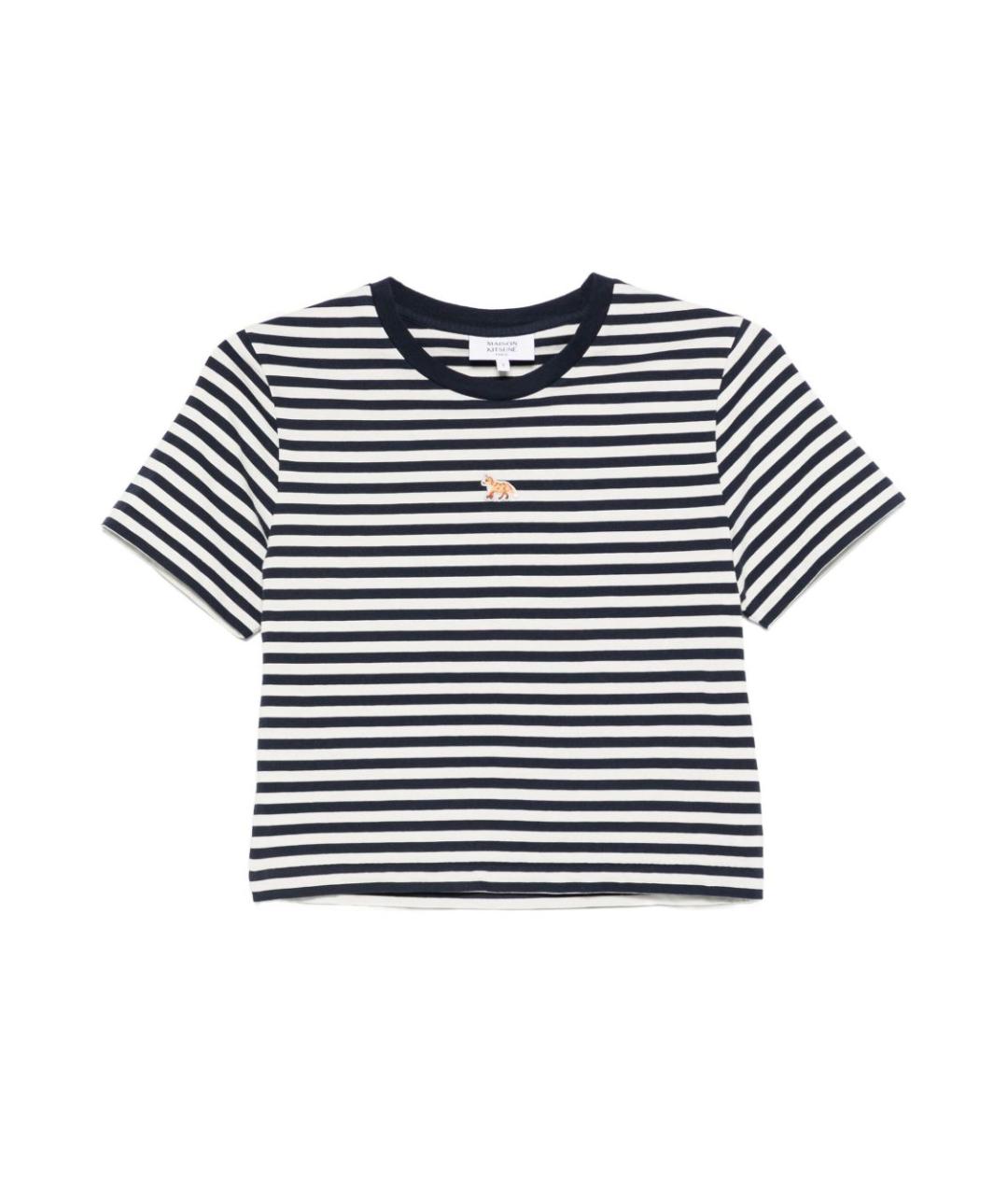 MAISON KITSUNE Темно-синяя футболка, фото 1