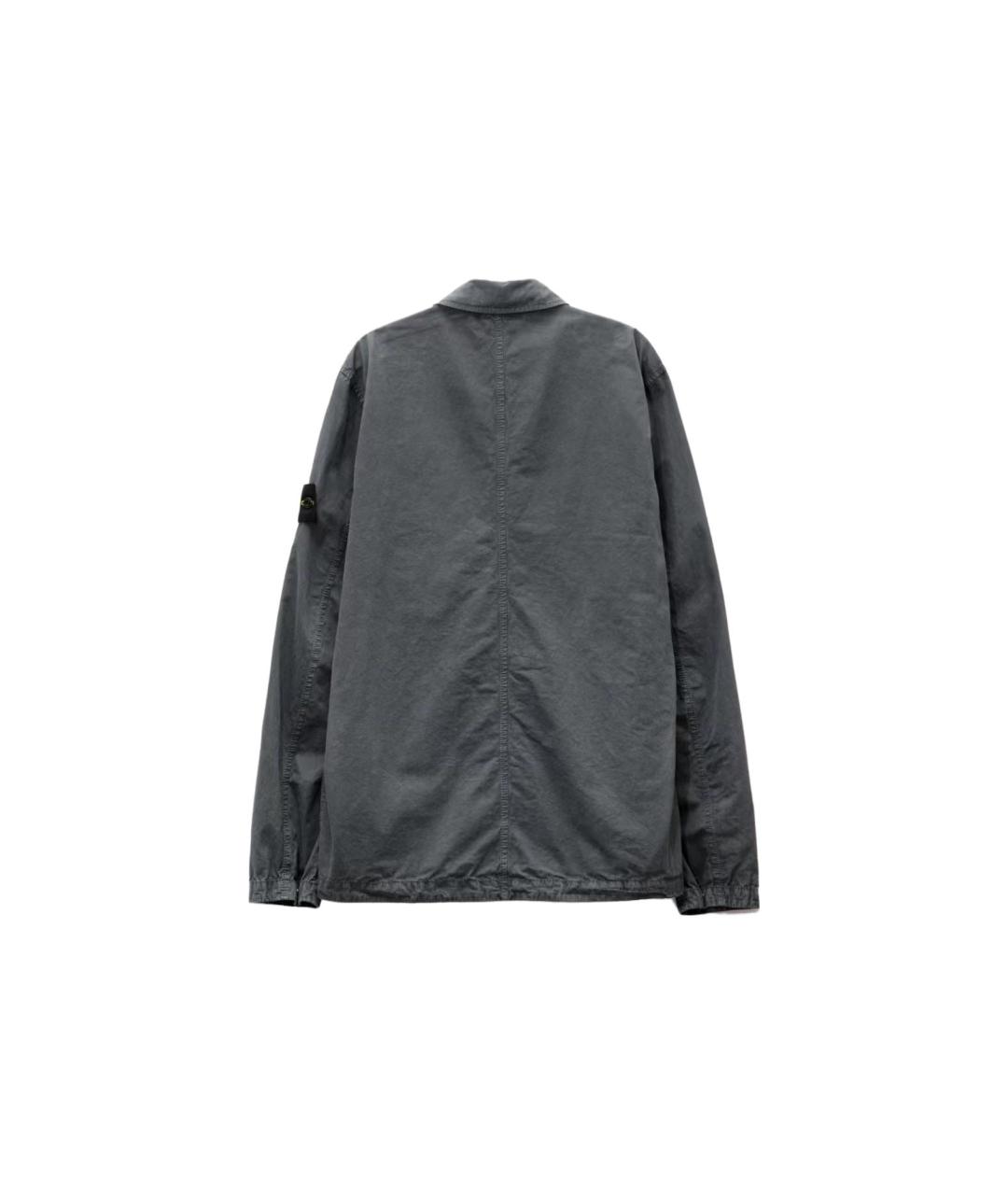 STONE ISLAND Серая кэжуал рубашка, фото 2