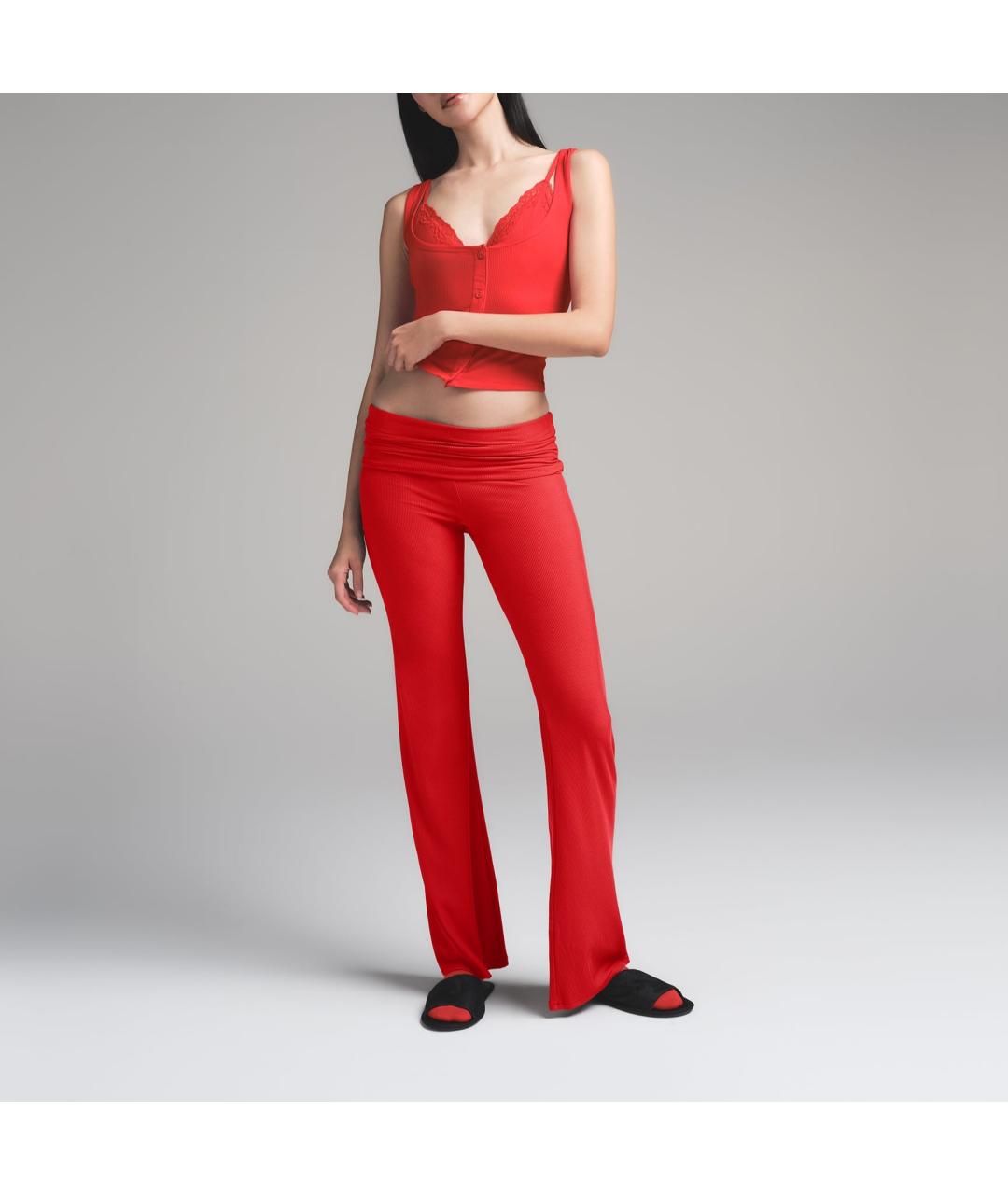 SKIMS Красная майка, фото 3