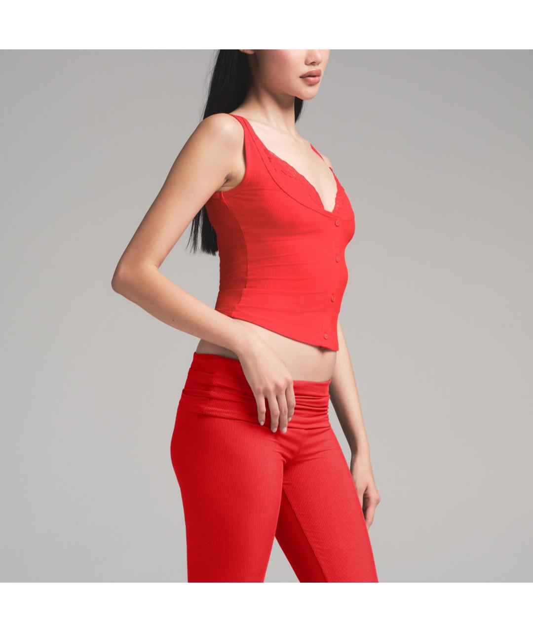 SKIMS Красная майка, фото 2