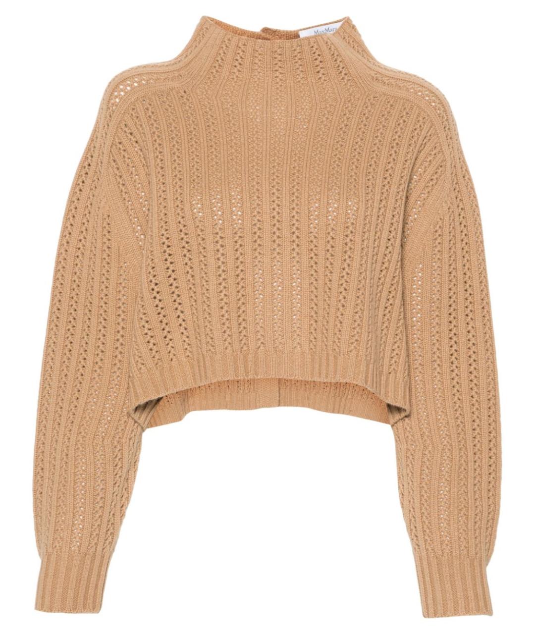 MAX MARA Бежевый кашемировый джемпер / свитер, фото 1