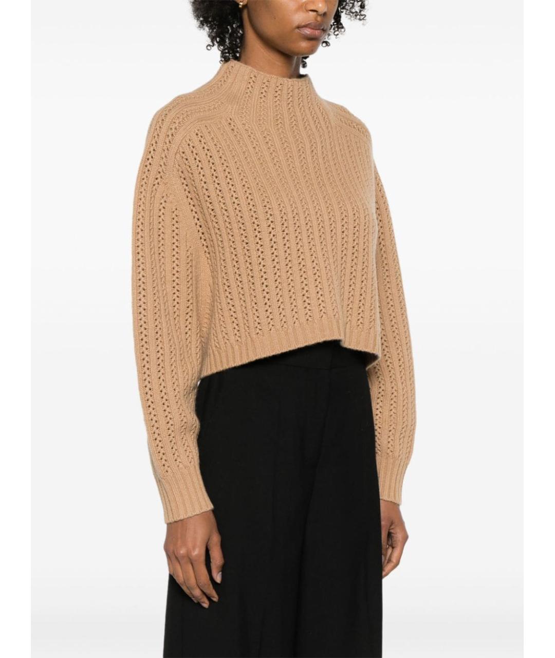 MAX MARA Бежевый кашемировый джемпер / свитер, фото 2