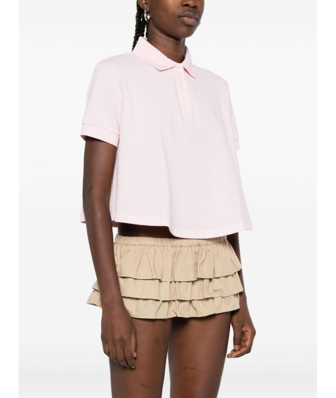 LOEWE Розовая хлопковая футболка, фото 4