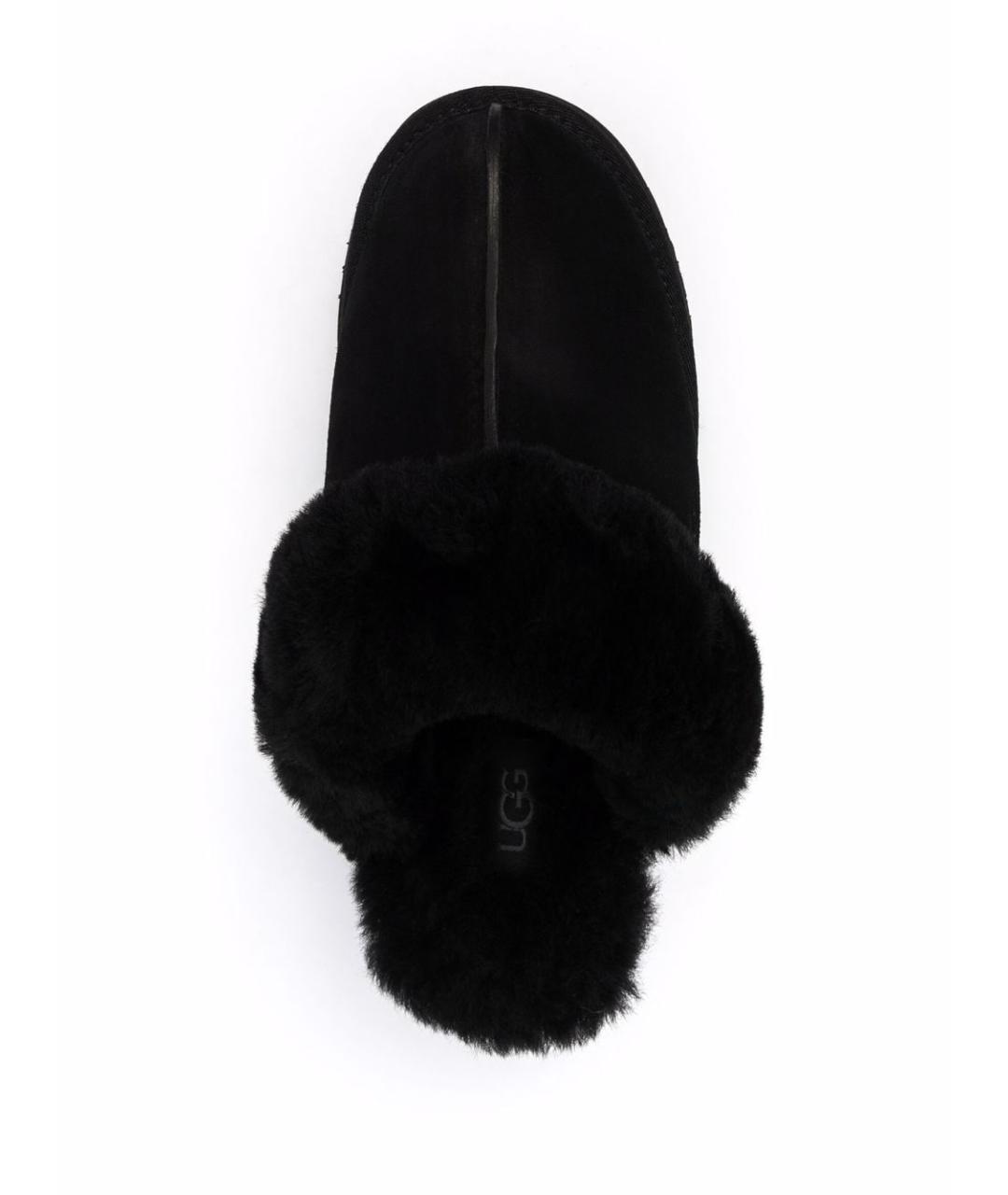 UGG AUSTRALIA Черные замшевые сабо, фото 3