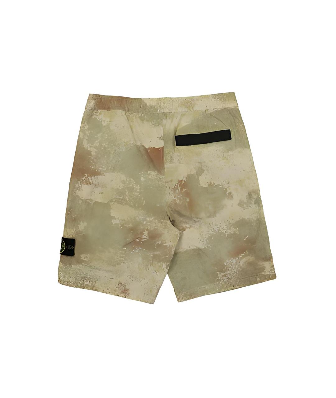 STONE ISLAND Зеленые шорты, фото 2