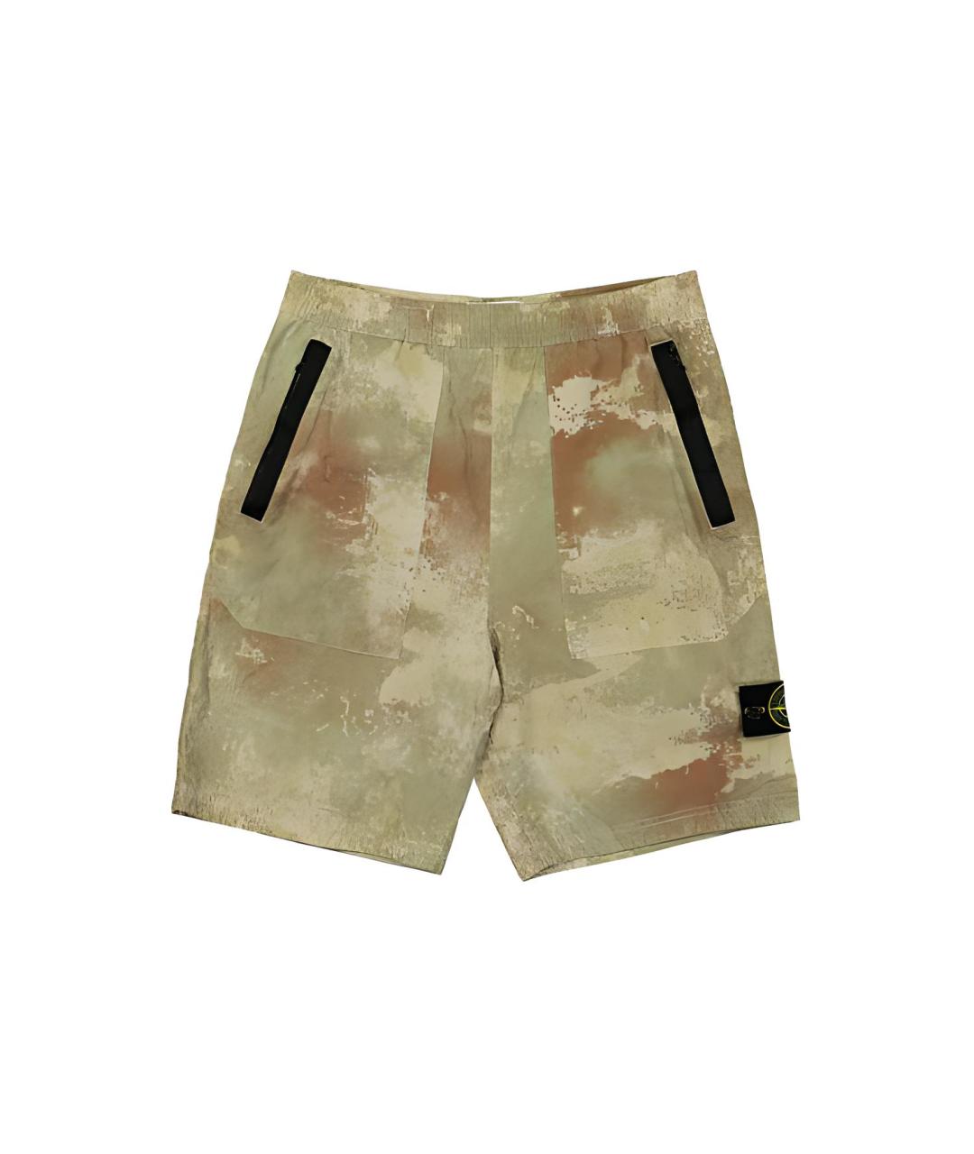 STONE ISLAND Зеленые шорты, фото 1