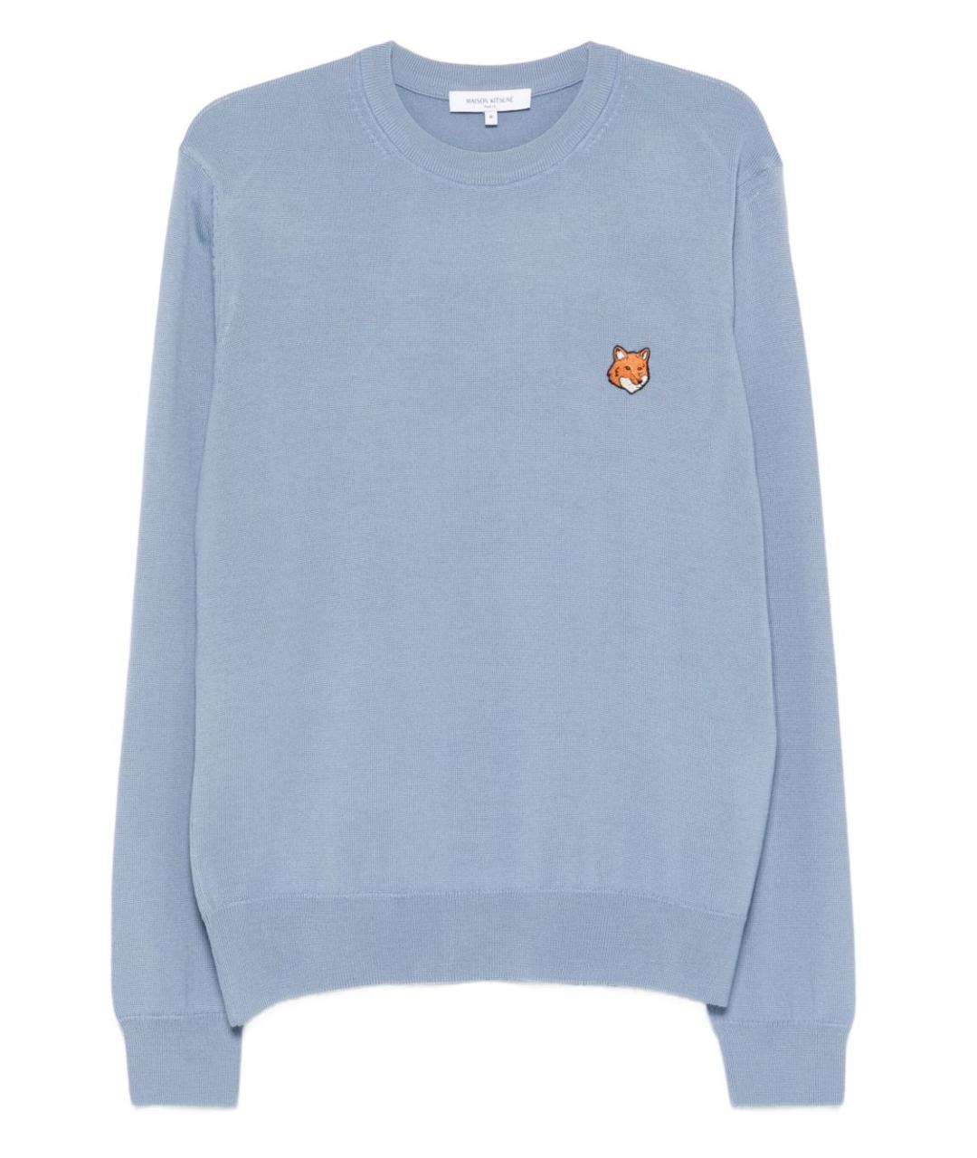 MAISON KITSUNE Голубой джемпер / свитер, фото 1