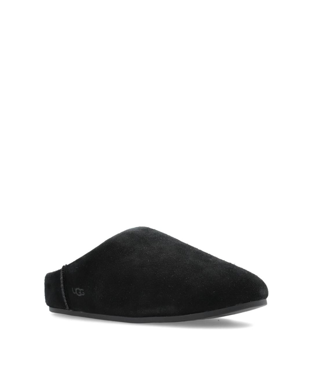 UGG AUSTRALIA Черные замшевые сабо, фото 4