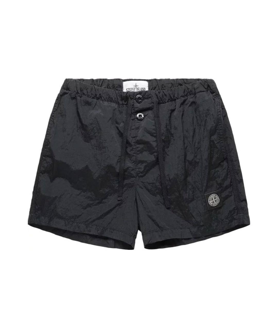 STONE ISLAND Черные шорты, фото 1