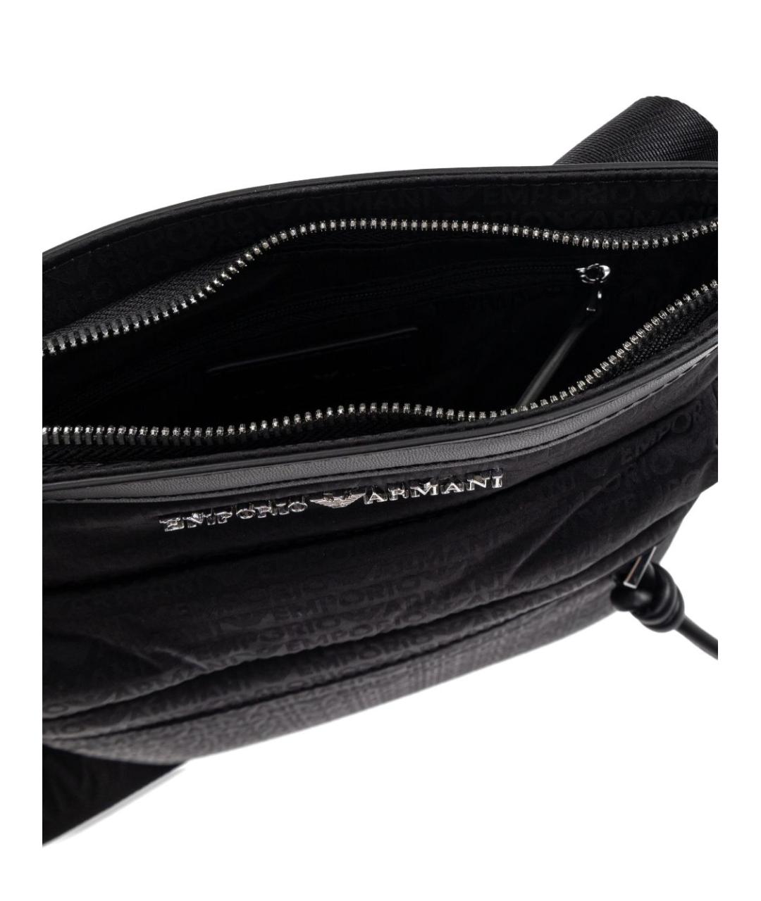 EMPORIO ARMANI Черная сумка на плечо, фото 5