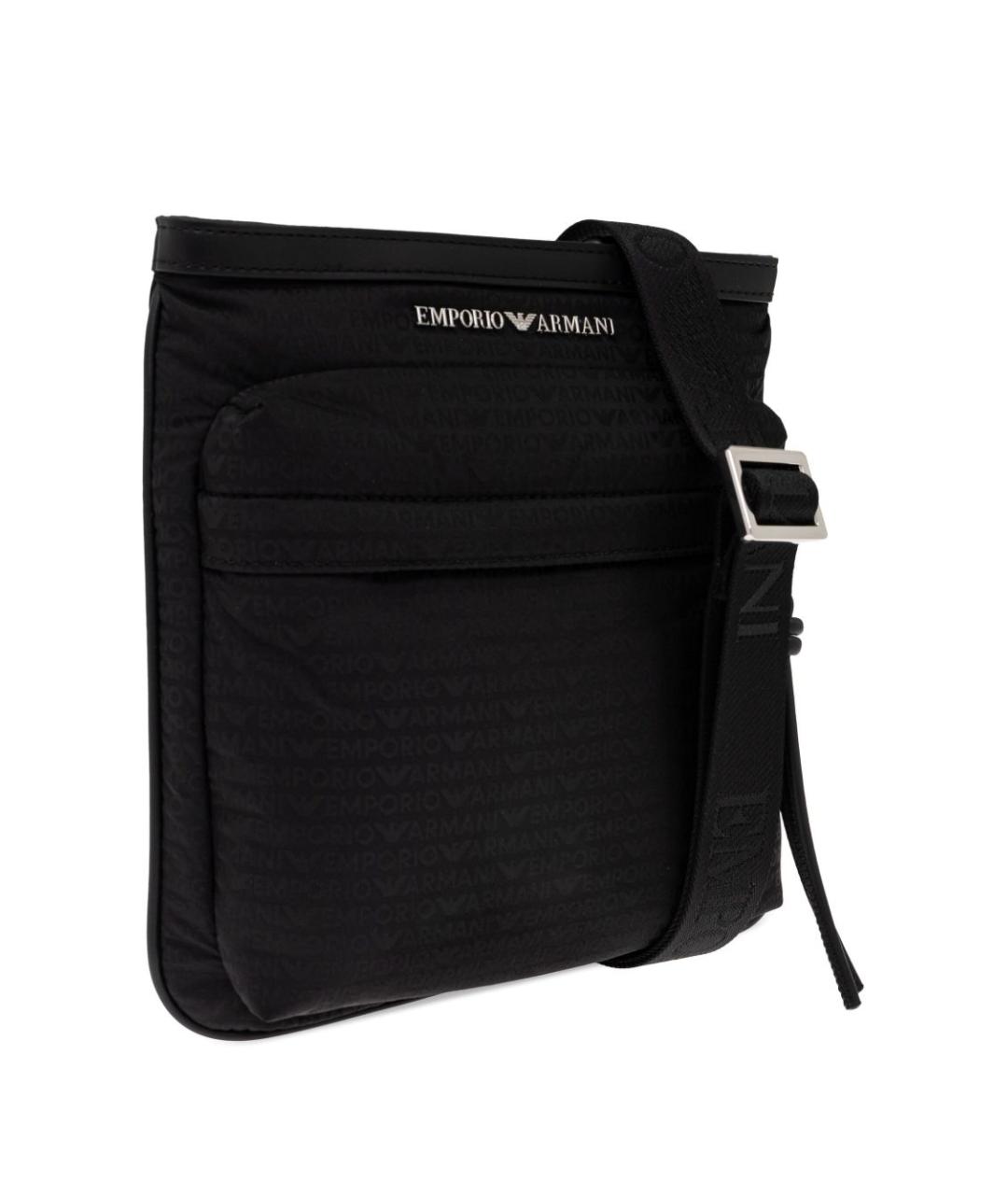 EMPORIO ARMANI Черная сумка на плечо, фото 2