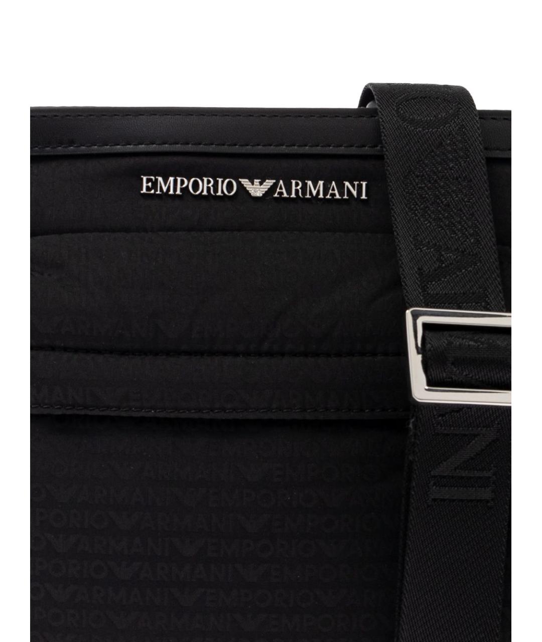 EMPORIO ARMANI Черная сумка на плечо, фото 4