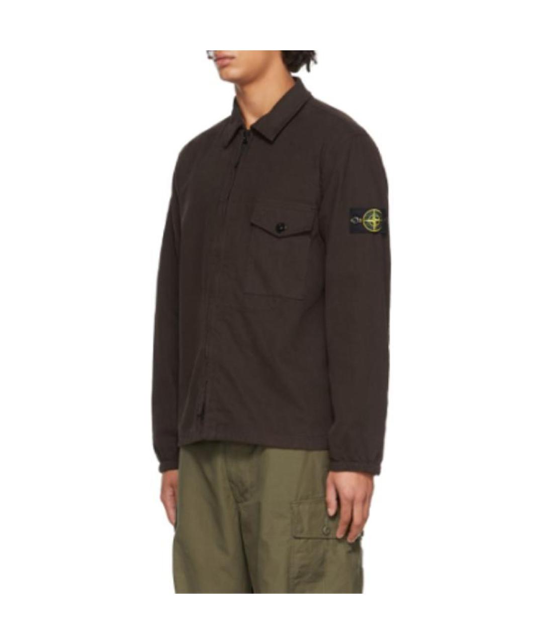 STONE ISLAND Коричневая куртка, фото 2