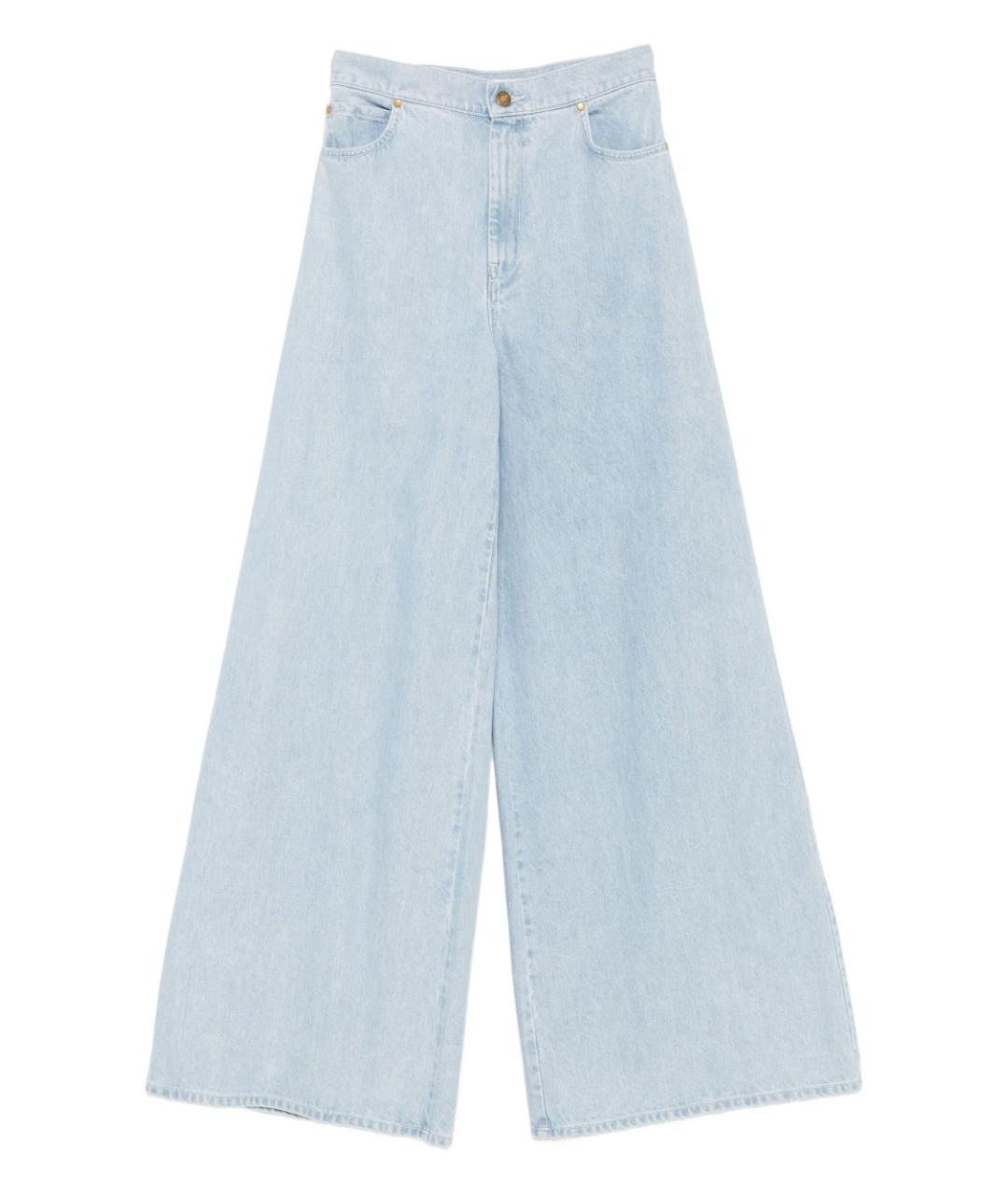 MAX MARA Голубые прямые джинсы, фото 1
