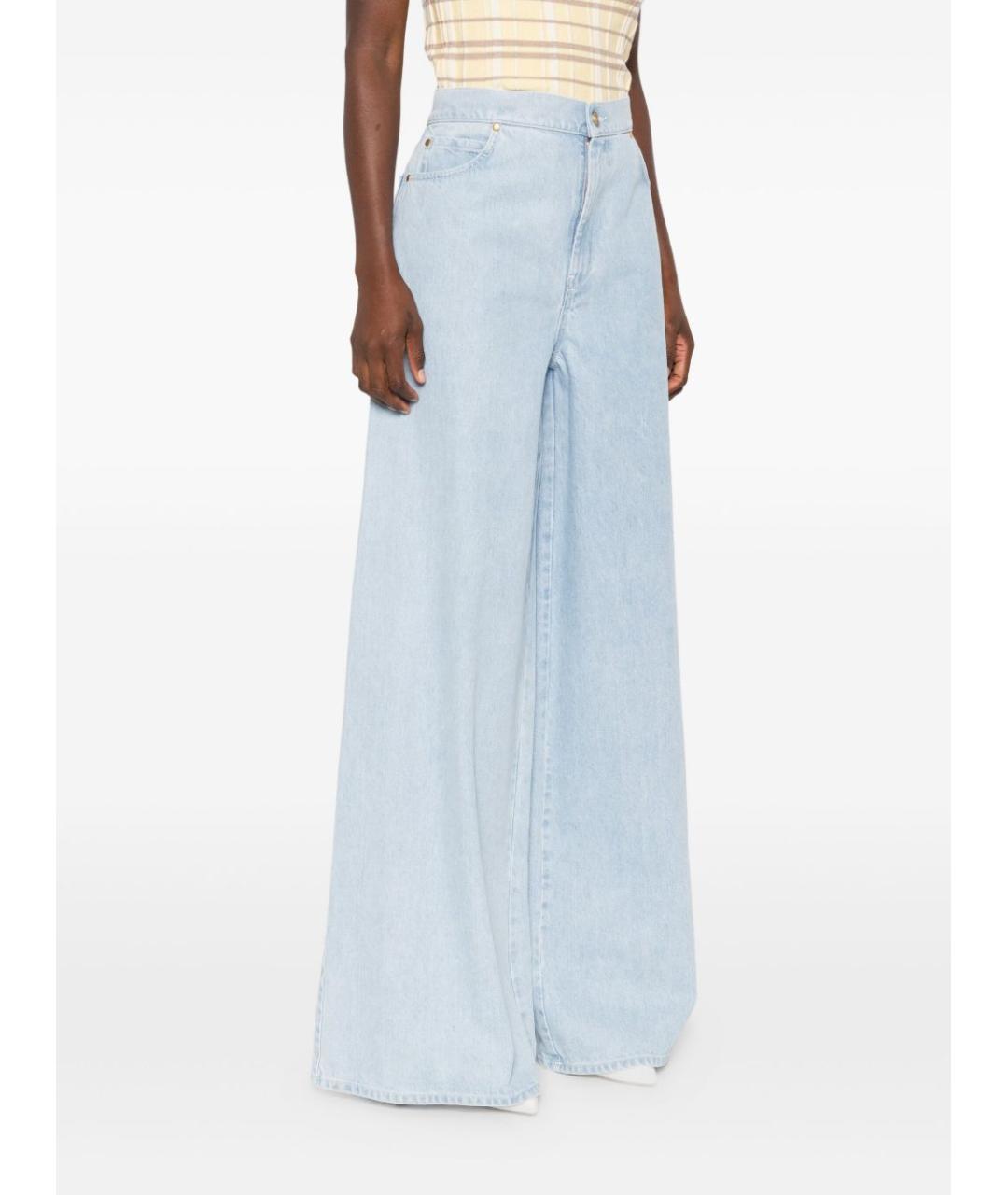 MAX MARA Голубые прямые джинсы, фото 5