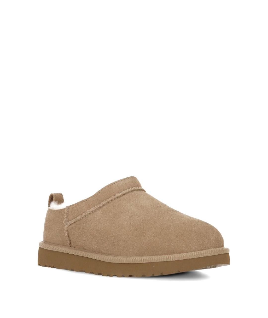 UGG AUSTRALIA Бежевые замшевые сабо, фото 2