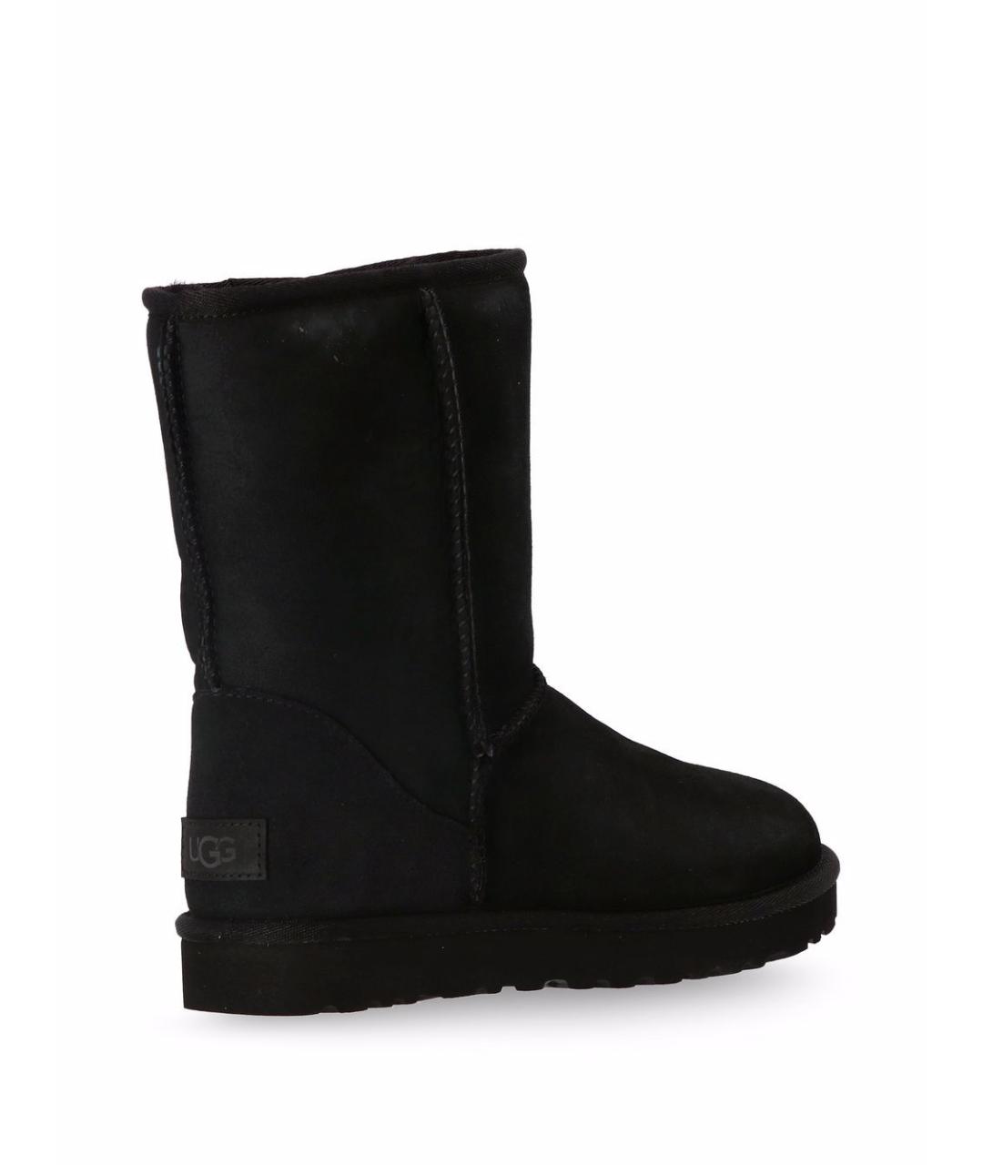 UGG AUSTRALIA Черные нубуковые сапоги, фото 3