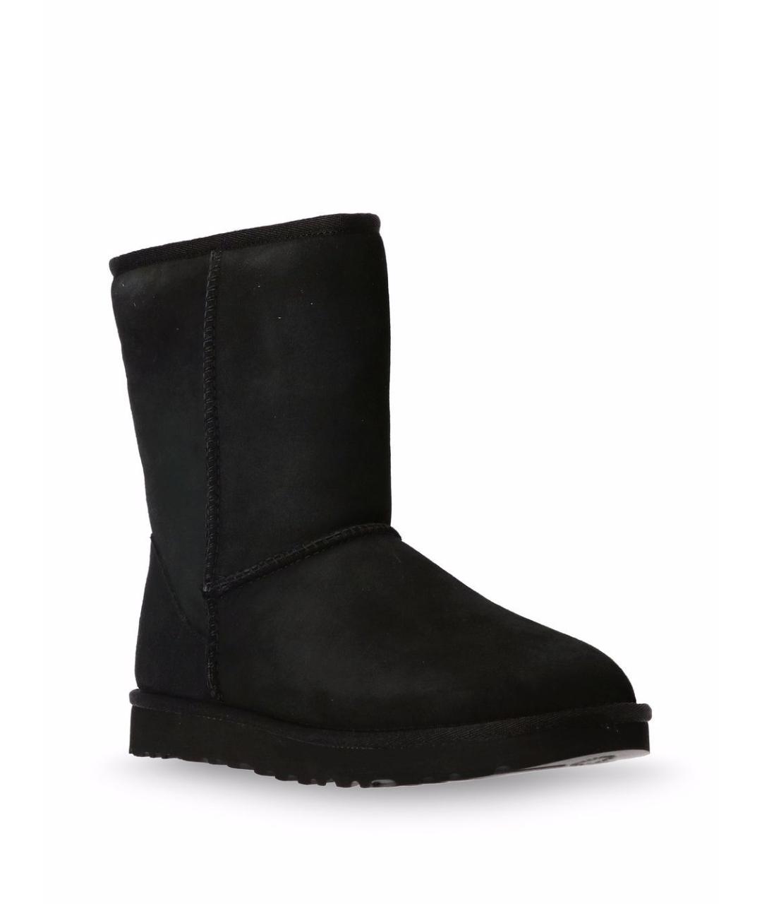 UGG AUSTRALIA Черные нубуковые сапоги, фото 2