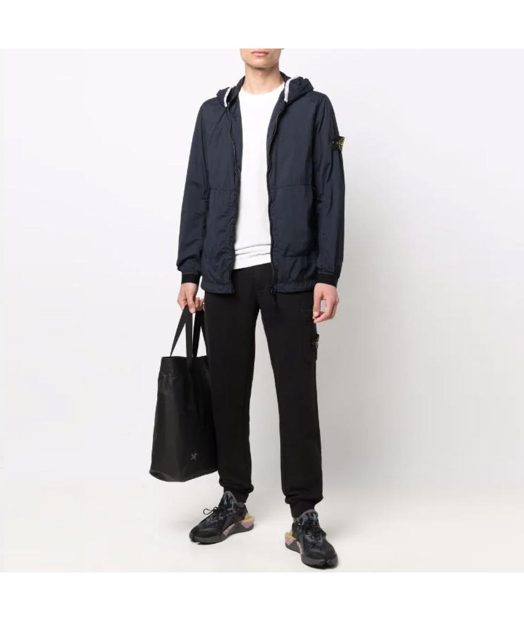 STONE ISLAND Черные повседневные брюки, фото 3