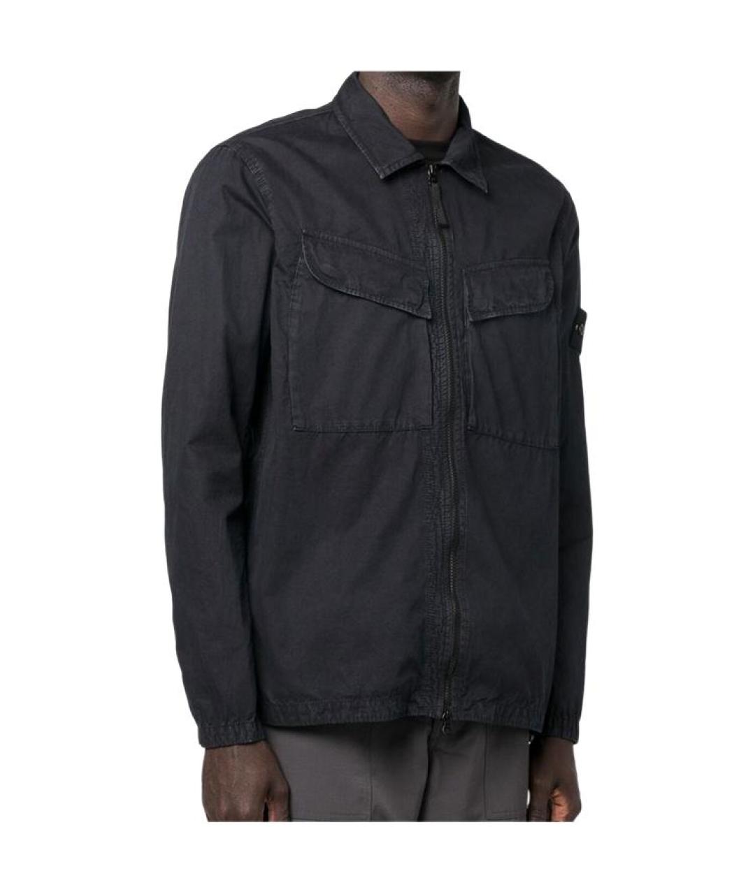 STONE ISLAND Темно-синяя куртка, фото 5