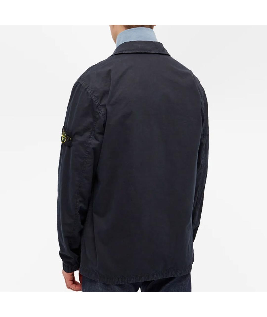 STONE ISLAND Темно-синяя куртка, фото 4