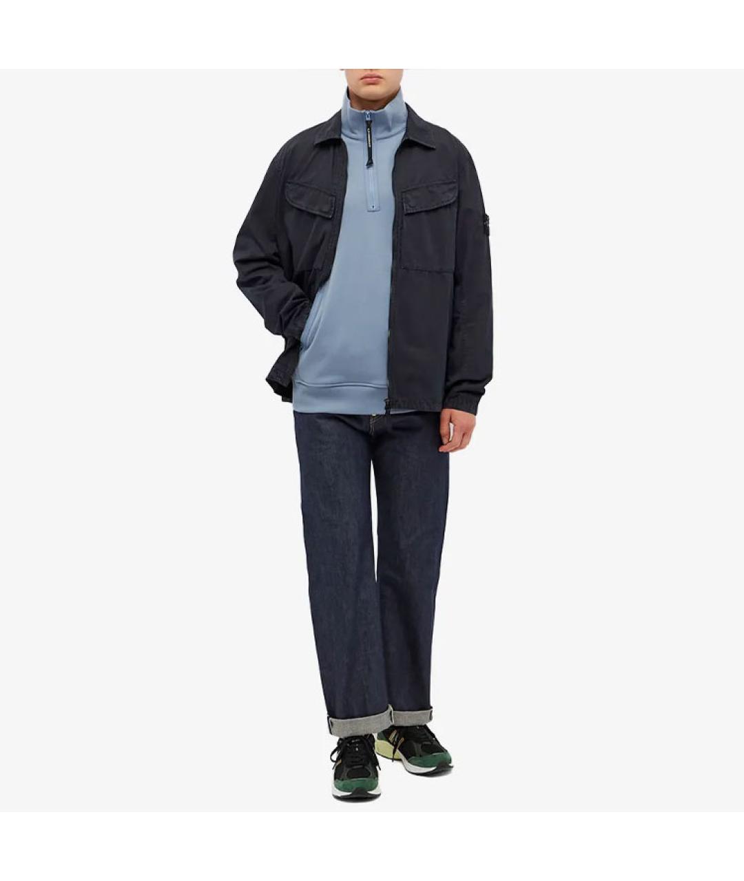 STONE ISLAND Темно-синяя куртка, фото 2