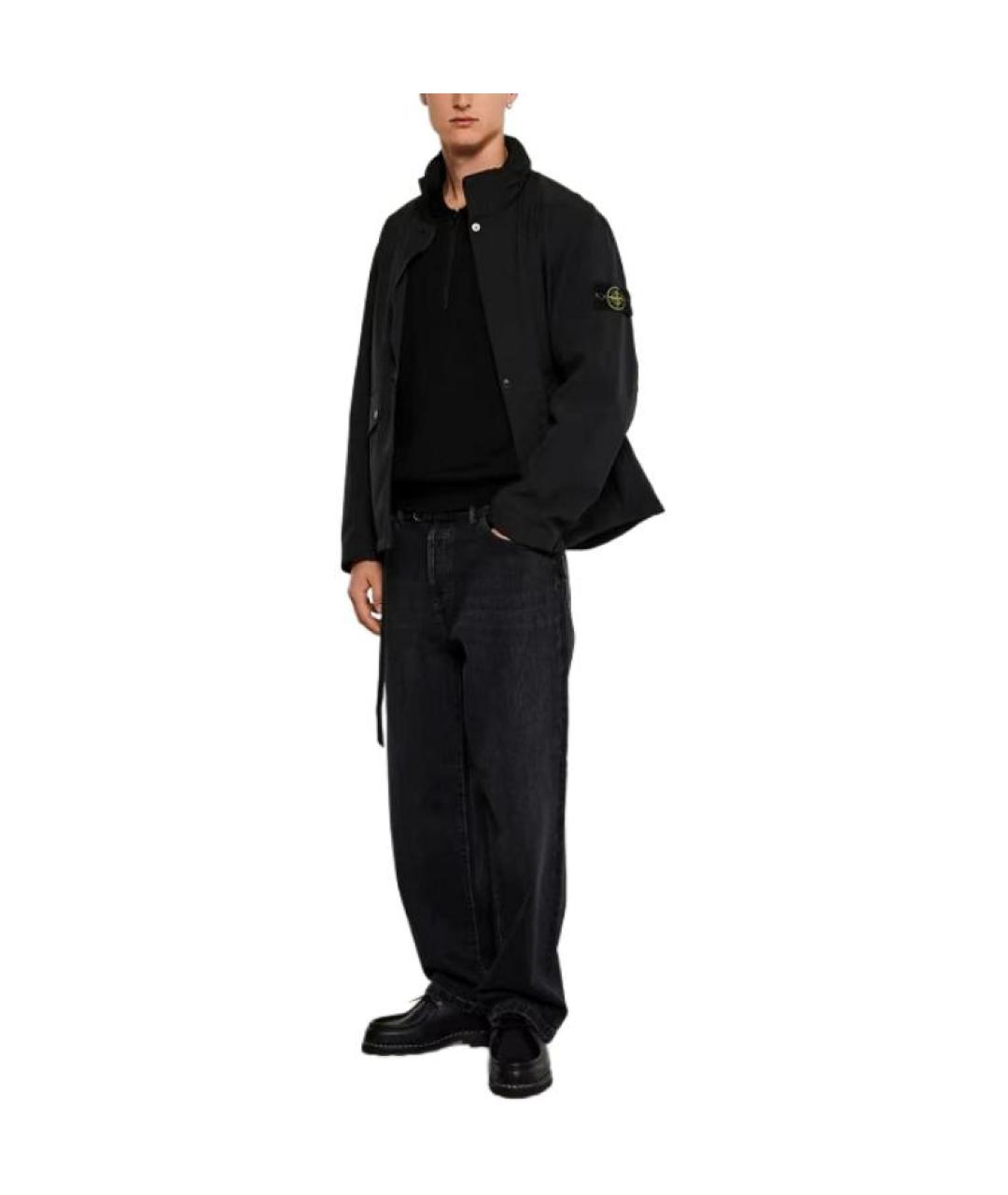 STONE ISLAND Черная куртка, фото 3