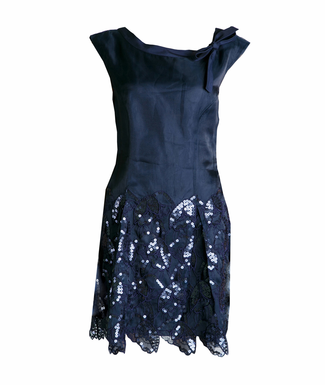 PHILOSOPHY DI ALBERTA FERRETTI Синее полиэстеровое коктейльное платье, фото 1