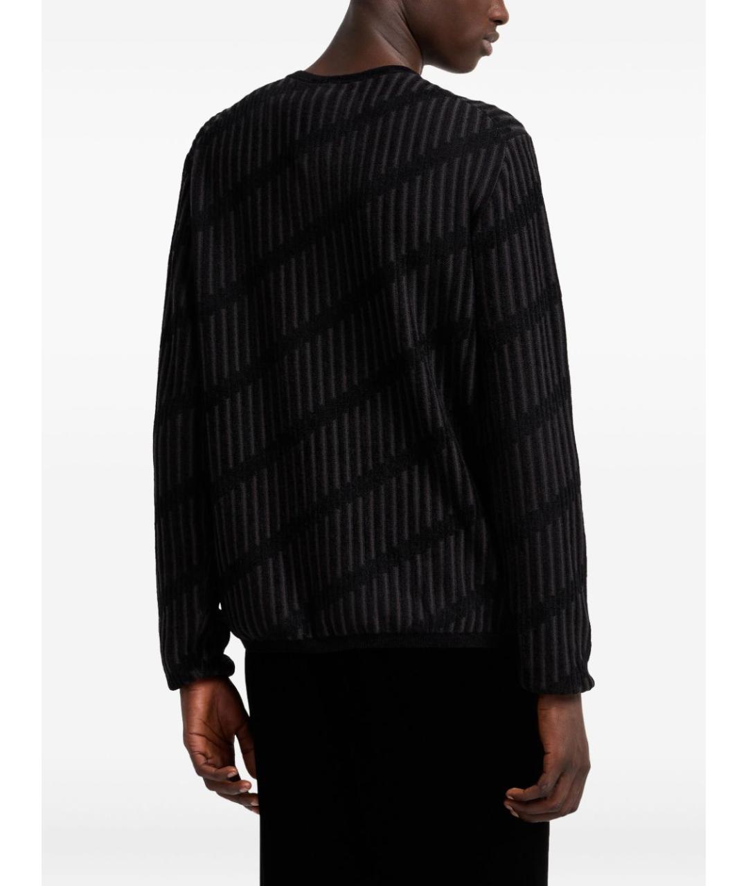 EMPORIO ARMANI Черный джемпер / свитер, фото 4