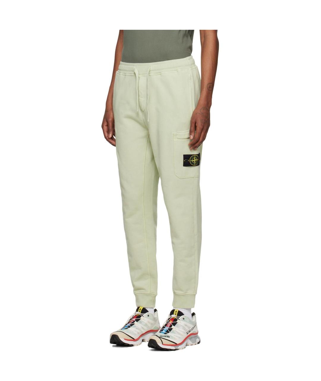 STONE ISLAND Зеленые повседневные брюки, фото 5