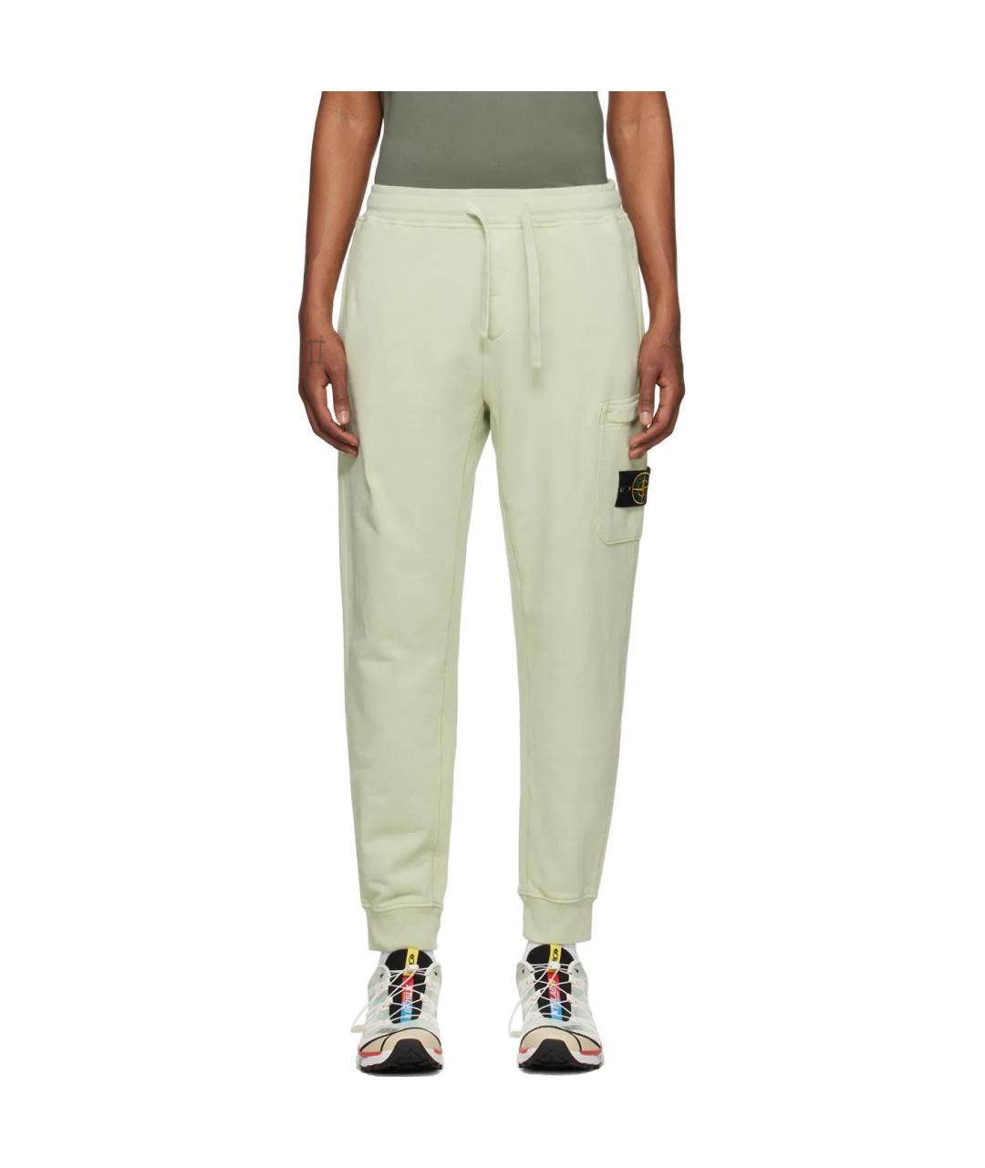 STONE ISLAND Зеленые повседневные брюки, фото 4