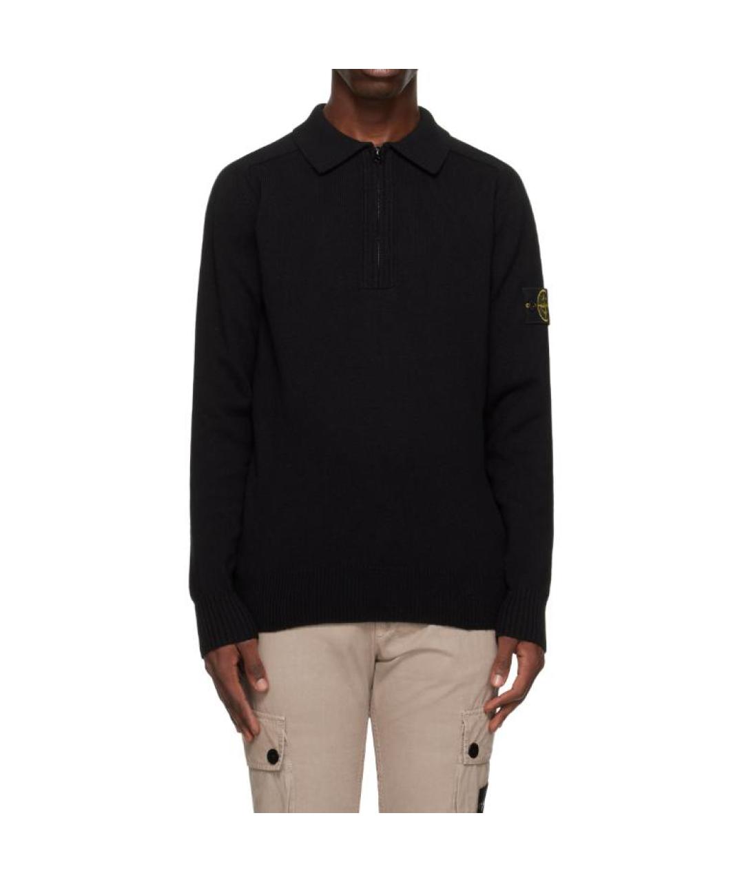 STONE ISLAND Черный джемпер / свитер, фото 5