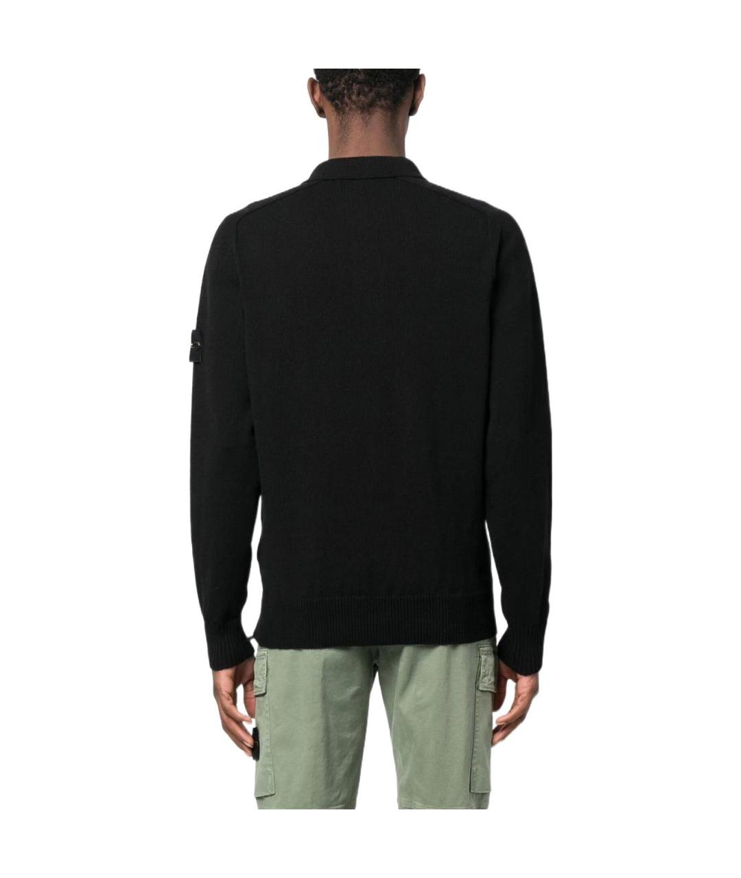 STONE ISLAND Черный джемпер / свитер, фото 3